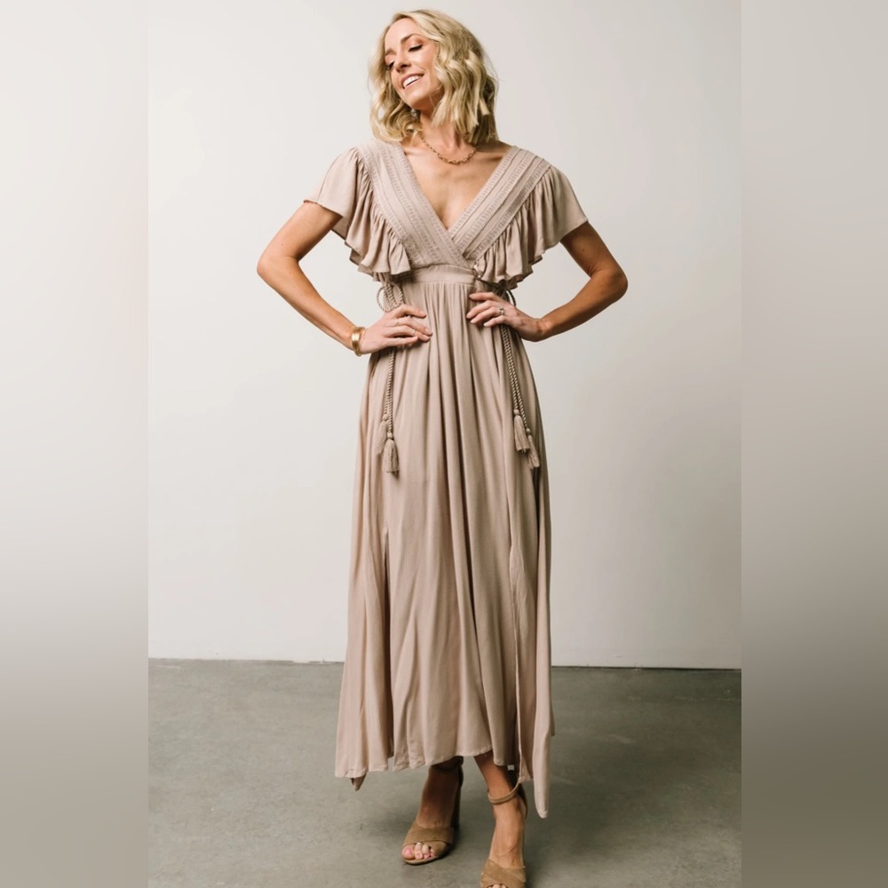 NWT Baltic Born Jennifer Deep V Maxi Dress